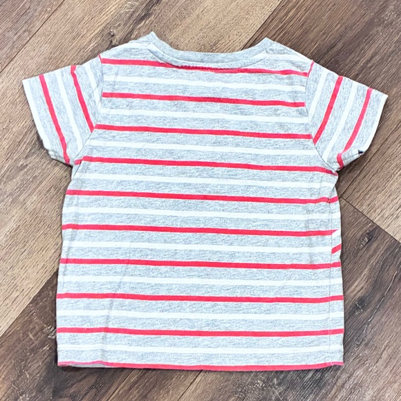 Baby Boden Gray and Red Airplane Tee Shirt Top Plane Short Sleeves 18-24m - Picture 8 of 12